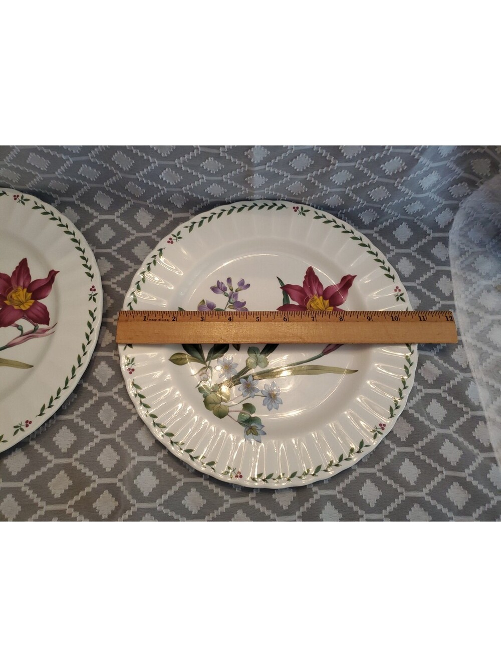 2 Mikasa Summer Symphony 10 3/4" Dinner Plates,$12 Each